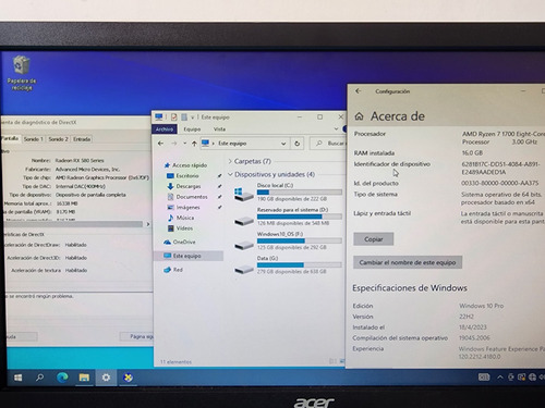 Imagen 8 de 8 de Pc Ryzen 7 1700 16gb Ram 240gb Ssd + 1 Tb Hdd Asrock Phantom