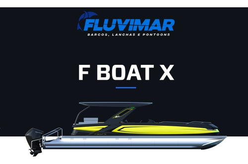 Lancha Pontoon Fboat X Dd Mercury 300px Carreta Encalhe-2024