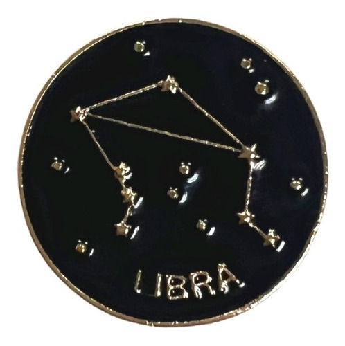 Pin Broche Constelación Zodiaco Libra Xz6178 