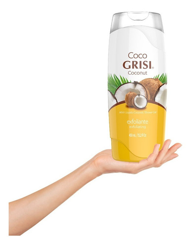 Jabón Líquido Corporal Grisi Coco Exfoliante 450ml