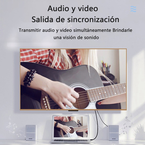 Cable Displayport Dp A Hdmi Para Pc A Hdtv, 4k Y 1,8 Metros