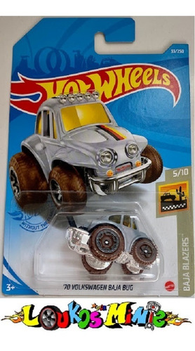 Hot Wheels '70 Volkswagen Baja Bug 33/250 Baja Blazers Lacr