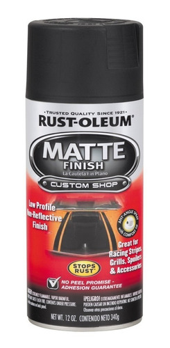 Aerosol Matte Finish Negro Mate Autos Rust Oleum Sibaco