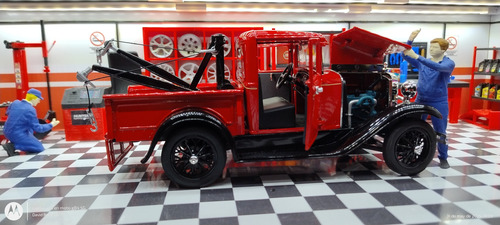Ford Modelo A Grúa 1931 Signature Models Escala 1 18 Rojo (Usado)
