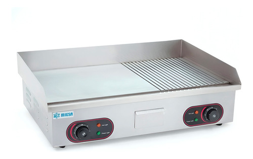 Plancha Lisa, Acanalada Electrica 73.5cm  220v Migsa Bn-822b