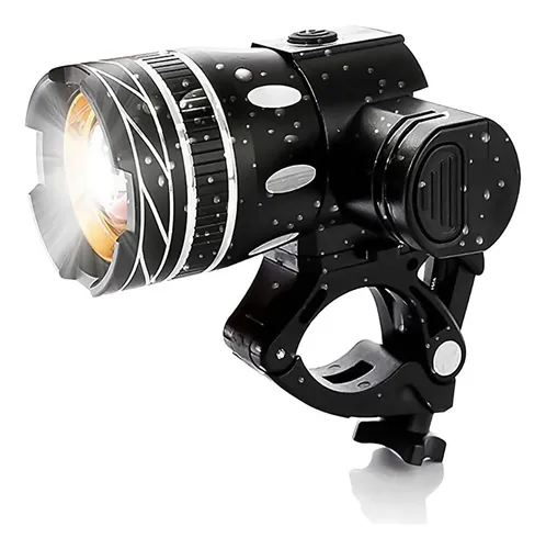 LUZ FAROL DELANTERO P/ CASCO - 5 LED + 2 FUNC: