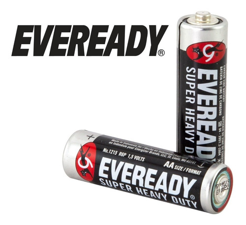Imagen 5 de 6 de 60 X Pila Carbon Zinc Tipo Aa Eveready 1215 Tubo San Martin