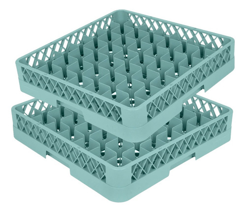 Rack Cesta Lavavajillas Restaurante 49 Vasos 50x50 Cm 3 Color Color Al Azar