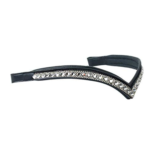 Veronica V Browband De English Riding Supply, Negro