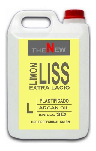Alisado Definitivo Plastificado Fuerte Limon Crema 5 Litros