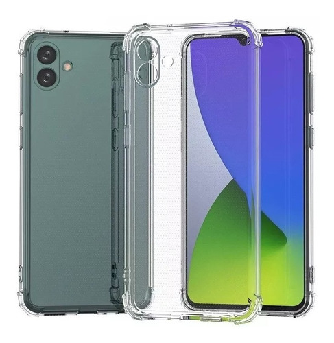 Funda Antishock Para Samsung A04 + Vidrio Templado Full 9d