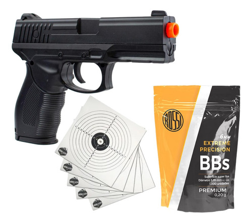 Pistola Airsoft 24/7 Mais Barata + 1000 Bolinhas + 5 Alvos