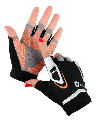 1 Par De Guantes De Ejercicio Antideslizantes Y Elásticos