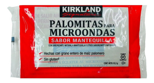 Palomitas Microondas Mantequilla Kirkland Signature C/44 Pzs