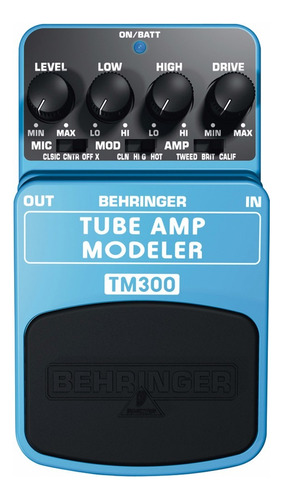 Pedal Behringer Tm-300 Tube Amp Modeler Color Celeste