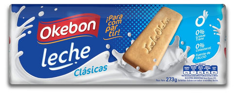 Galletita Okebon Leche  clásicas 273 g