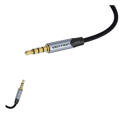 Audio + Microfono Cable Trrs 3.5mm (2m) Mini Jack Dorado Pc