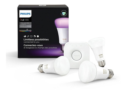 Philips Hue White And Color Ambiance A19 - Kit De Iniciación