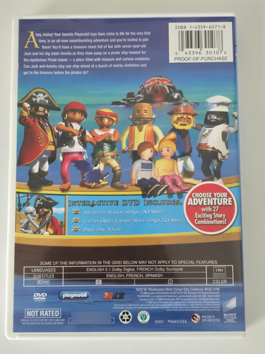 Juego Playmobil Dvd The Secret Pirate Island (Usado)