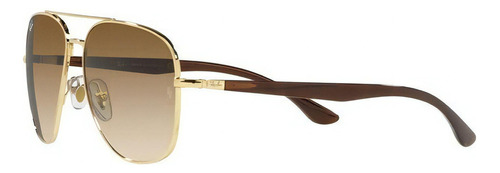 Lentes De Sol Ray - Ban Unisex Degradado Marrón Forma Cuadrada