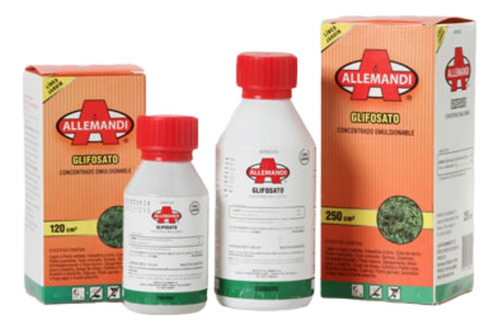 Combo Herbicida Total Glifosato Allemandi 120cc X 6 U.