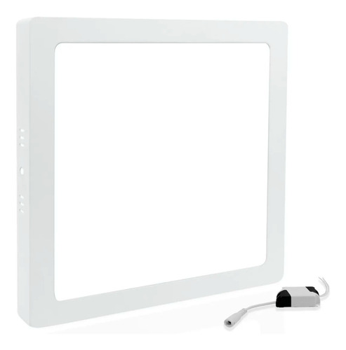 Painel Plafon Led 18w Sobrepor Quadrado Branco Frio