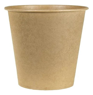 Vasos De Carton Kraft 4oz Cafe Chocolate (50 Vasos ) 