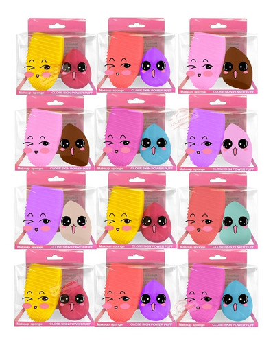 Set 12 Pz Exfoliador Facial Silicona Pulpo + Esponja Mayoreo