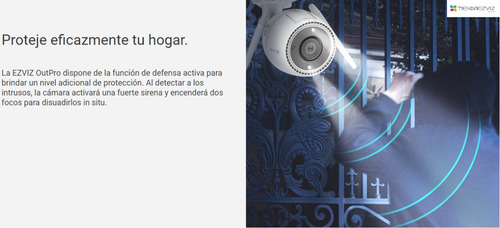 Imagen 3 de 8 de Cámara de seguridad Ezviz OutPro (C3TN 3MP) con resolución de 3MP visión nocturna incluida blanca