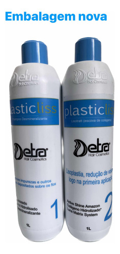 Kit Progressiva Orgânica Plastic Liss Detra Hair 3 Passos