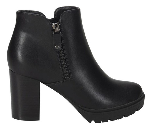 Bota Vestir Mujer  Clataforma Track Con Cierre 9112  Cl