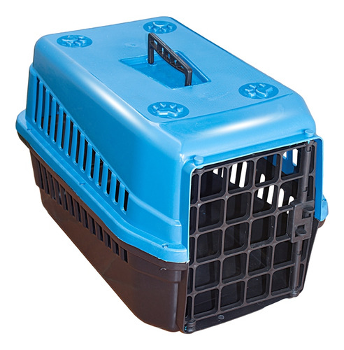 Kit 5 Caixas De Transporte N3 Cães Cachorro Gato Media Azuis