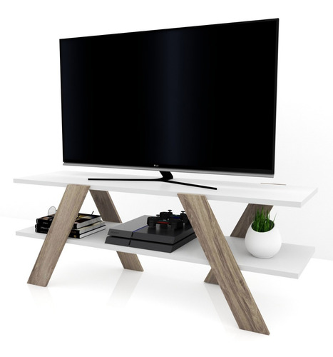 Mesa Para Lcd Led Moderna Living Rack Melamina Retira Hoy