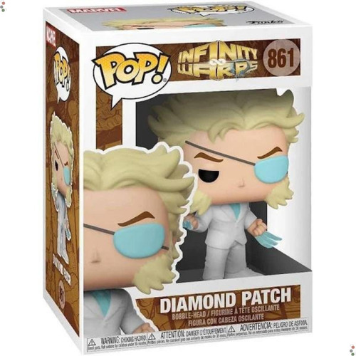 Boneco Funko Pop Marvel Infinity Warps - Diamond Patch - 861