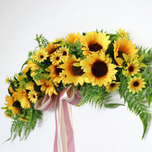 Pieza Central De Corona De Arco De Botín De Girasol