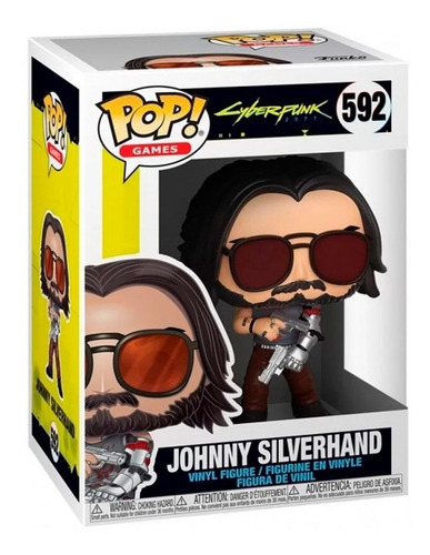 Imagen 2 de 3 de Funko Pop! Cyberpunk 2077: Johnny Silverhand Con Arma