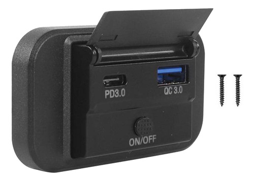 Tomada De Carga Rápida Genérica 12v 24v Rv Tipo C Usb Para