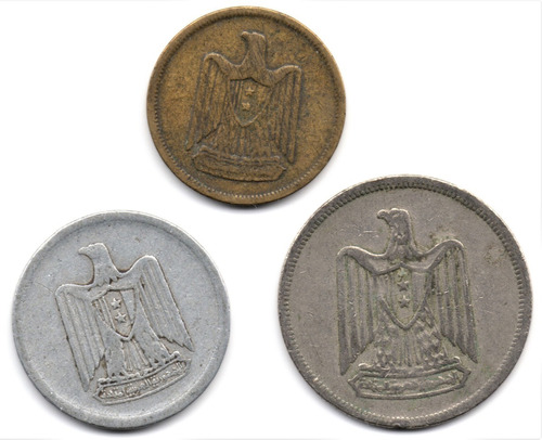 Egipto 5 Y 10 Milliemes 1960 Y 1967