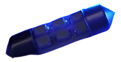 2 X 31mm Festoon Bombilla 6 Smd Led Luz Azul Domo Mapa Tronc