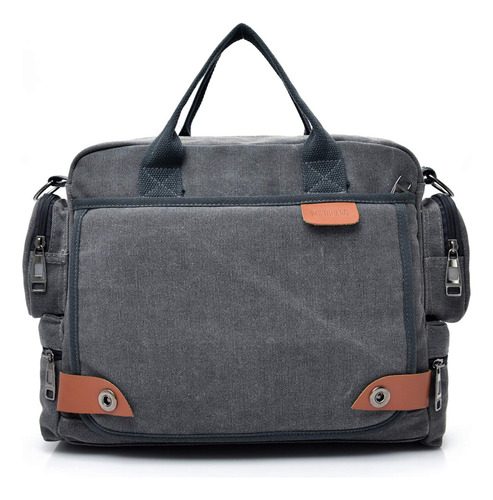 Flo-motor Bolso Hombro Retro Lona Para Hombre Bolsa Cruzada