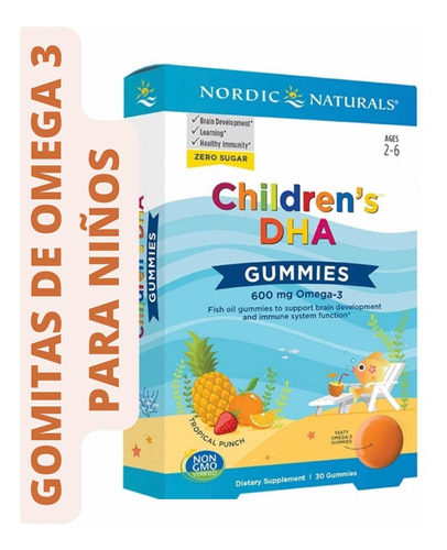 Nordic Naturals Childrens Dha Gummies 600 Mg Omega 3