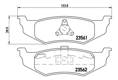 Balatas Traseras / Dodge Neon R/t 2003 - 2004 Semimetálica