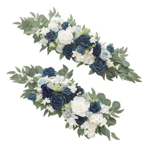 . 2 Guirnaldas De Centro De Mesa Con Flores Artificiales