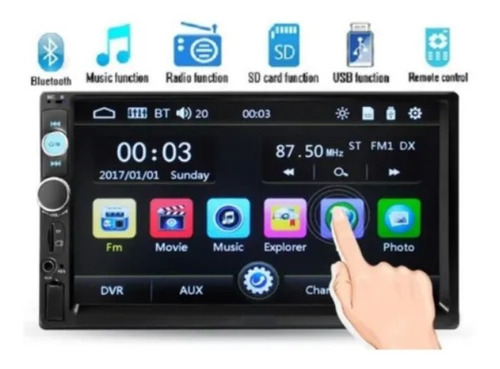 Cental Multimidia 7  Mp5 Usb Aux Sd Cad Android First Option