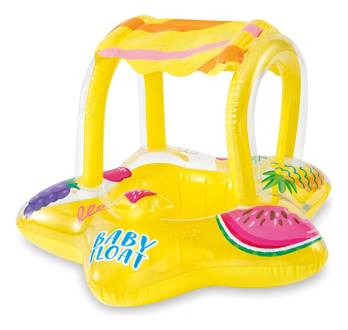 Flotador Salvavidas Inflable Con Techo Intex Estrella Color