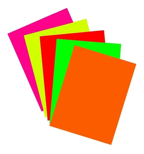 Cartulina Luma Colores Fluo 45x63 Cm 118 Gr X10 U