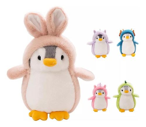 Juguete De Peluche Kawaii Con Disfraz De Pingüino Y Dinosaur