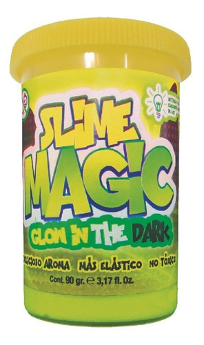 Masa Moldeable Slime Magic Amarillo Fluorescente X 90 Gr.