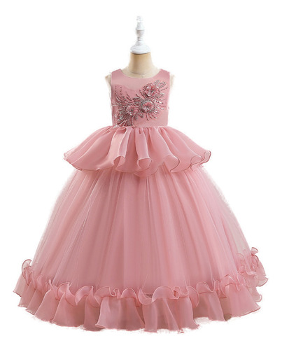 Vestidos Puffy Princess Para Niñas, De Tamaño Mediano Y Gran