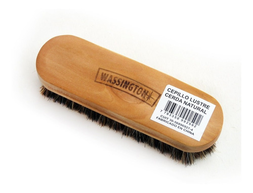 Imagen 2 de 5 de Cepillo Wassington Lustra Calzado Madera 16 Cm